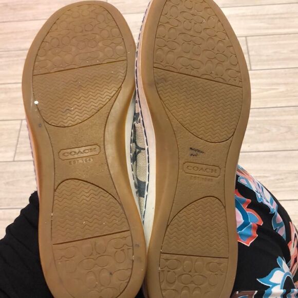 Coach Richelle boat shoes navy coach logo 7 - Picture 6 of 8